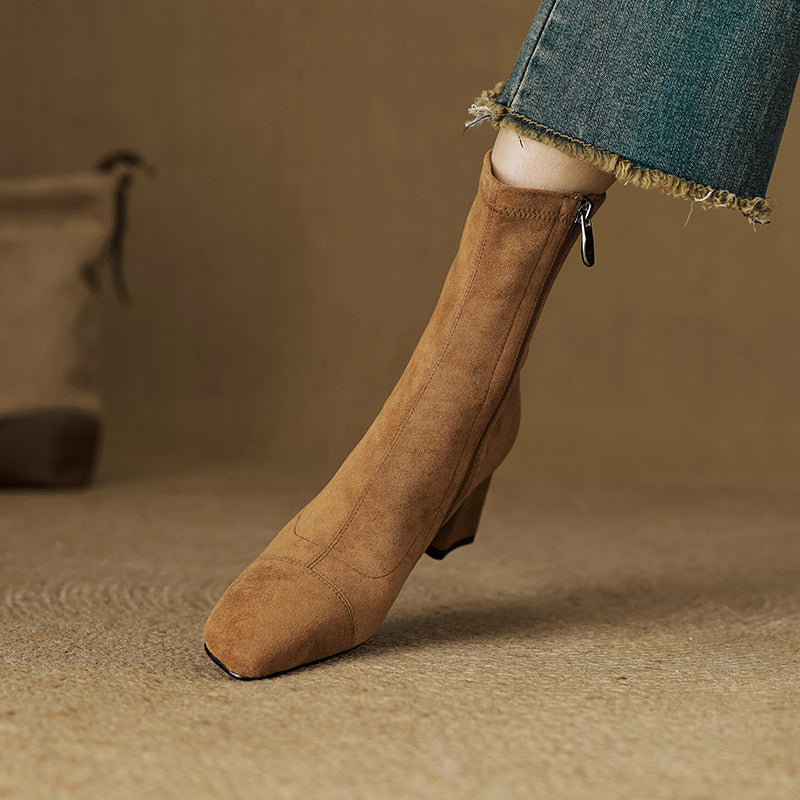 Sari Genuine Suede Boots