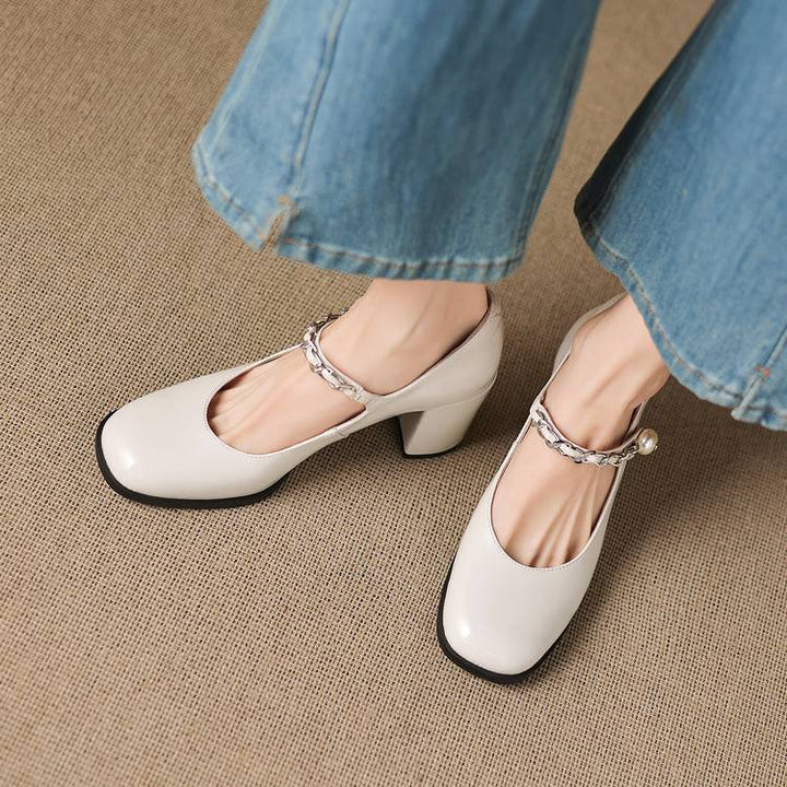 Vessa Genuine Leather Heels