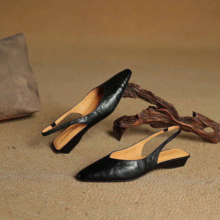 Leira Genuine Leather Mules