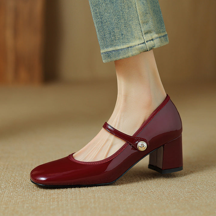 Calista Genuine Leather Heels