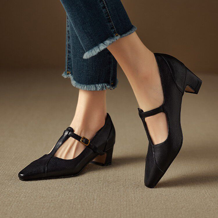 Veloria Genuine Leather Heels