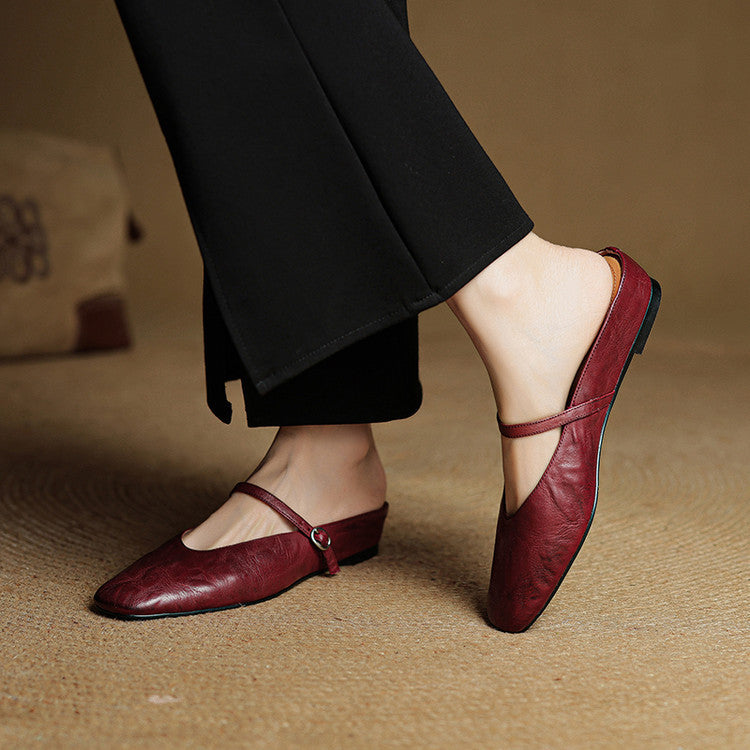 Rovina Genuine Leather Mules