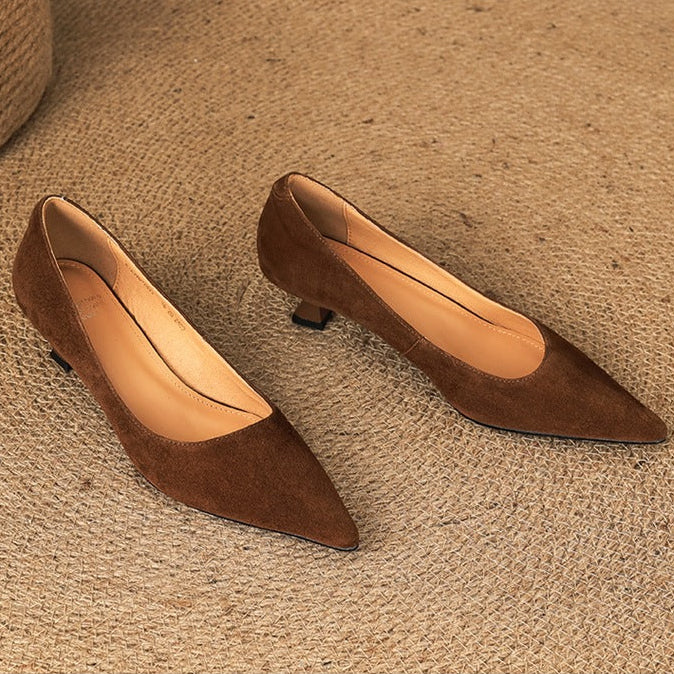 Orlen Genuine Suede Heels