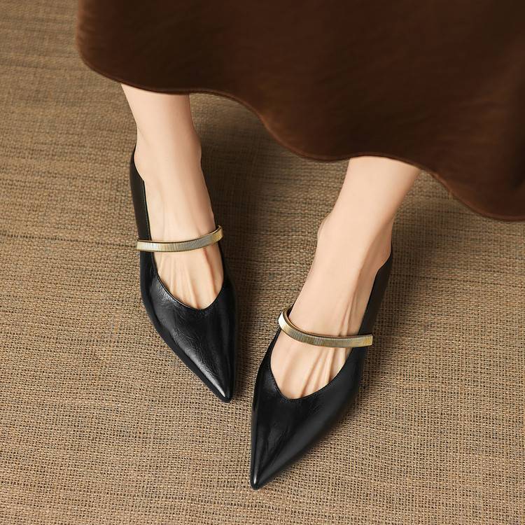 Norah Genuine Leather Heels