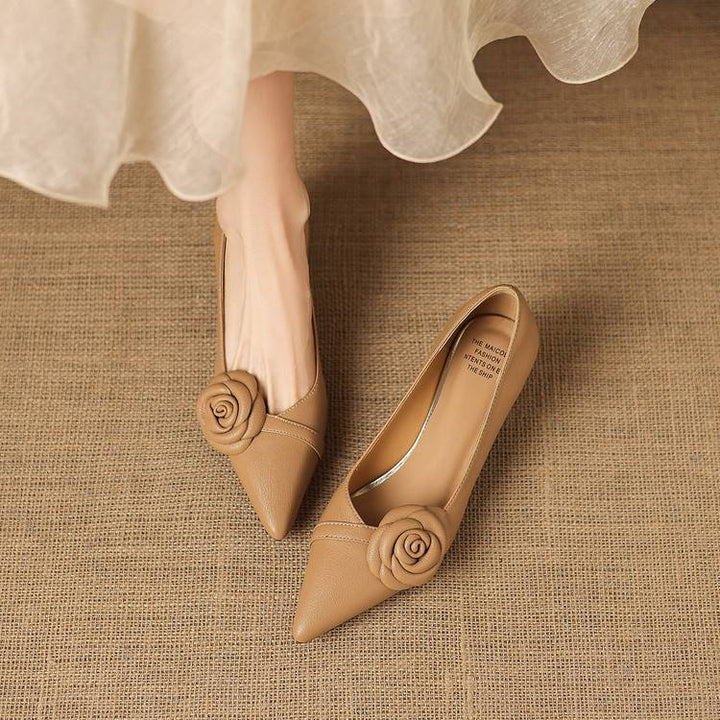 Arisa Genuine Leather Heels