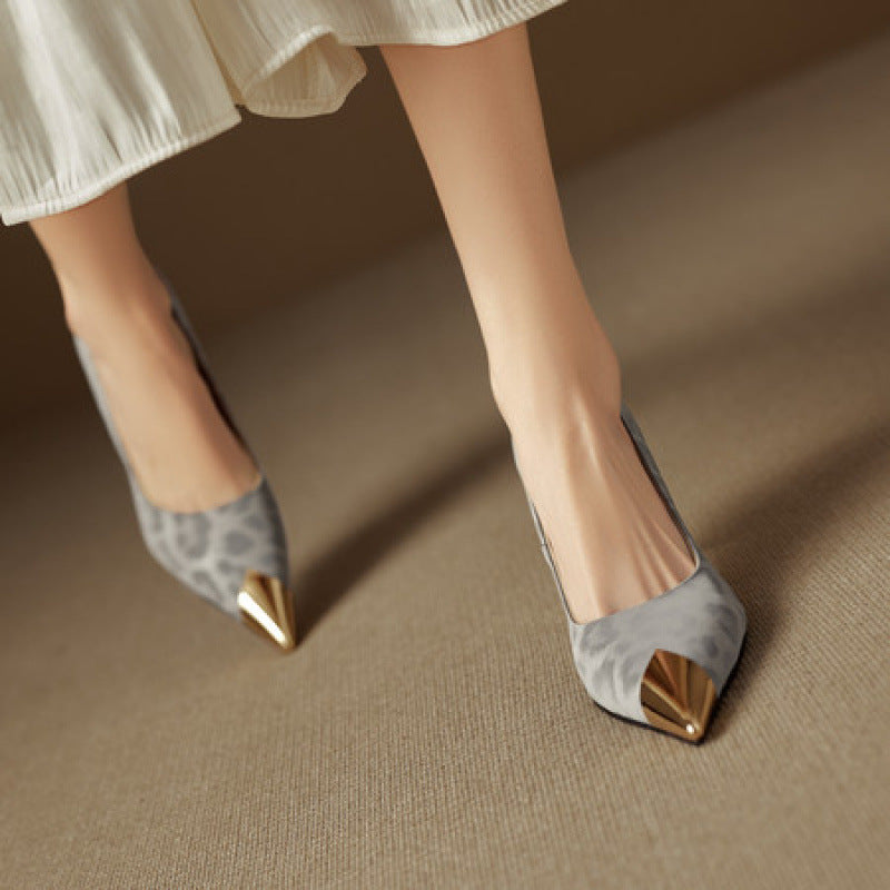 Celia Genuine Leather Heels