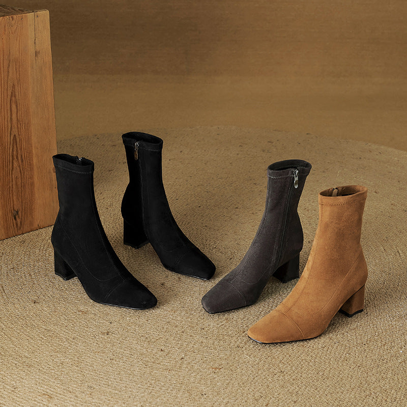 Sari Genuine Suede Boots