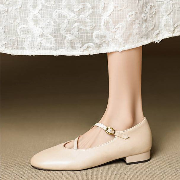 Valla Genuine Leather Flats