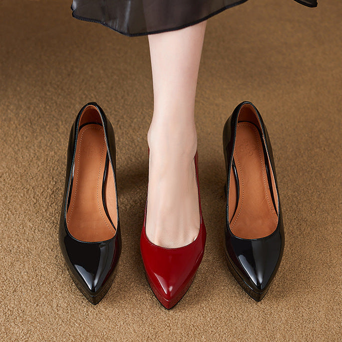 Thea Genuine Leather Heels