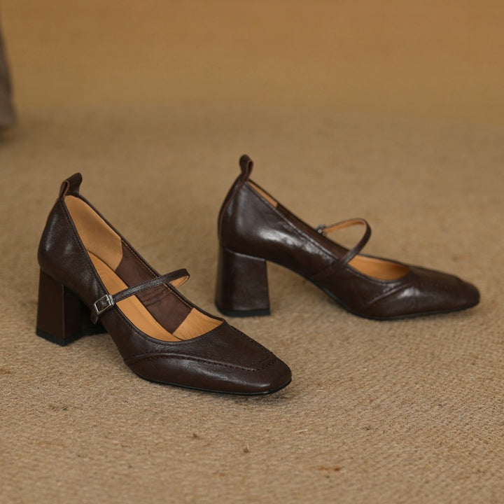Cadria Genuine Leather Heels