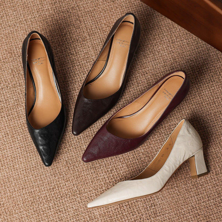 Lorvane Genuine Leather Heels
