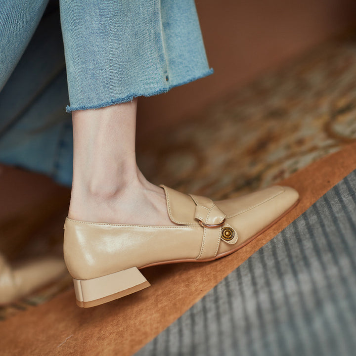 Marcelline Genuine Leather Loafers