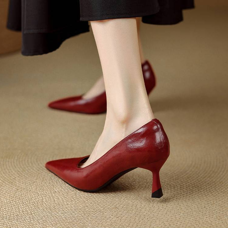 Linelle Genuine Leather Heels