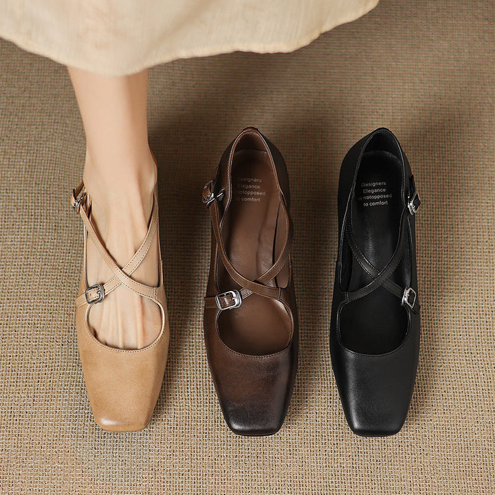 Luma Genuine Leather Heels