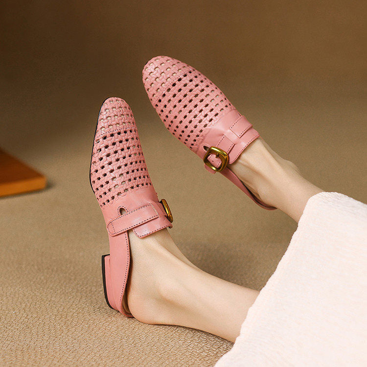 Marcella Genuine Leather Mules