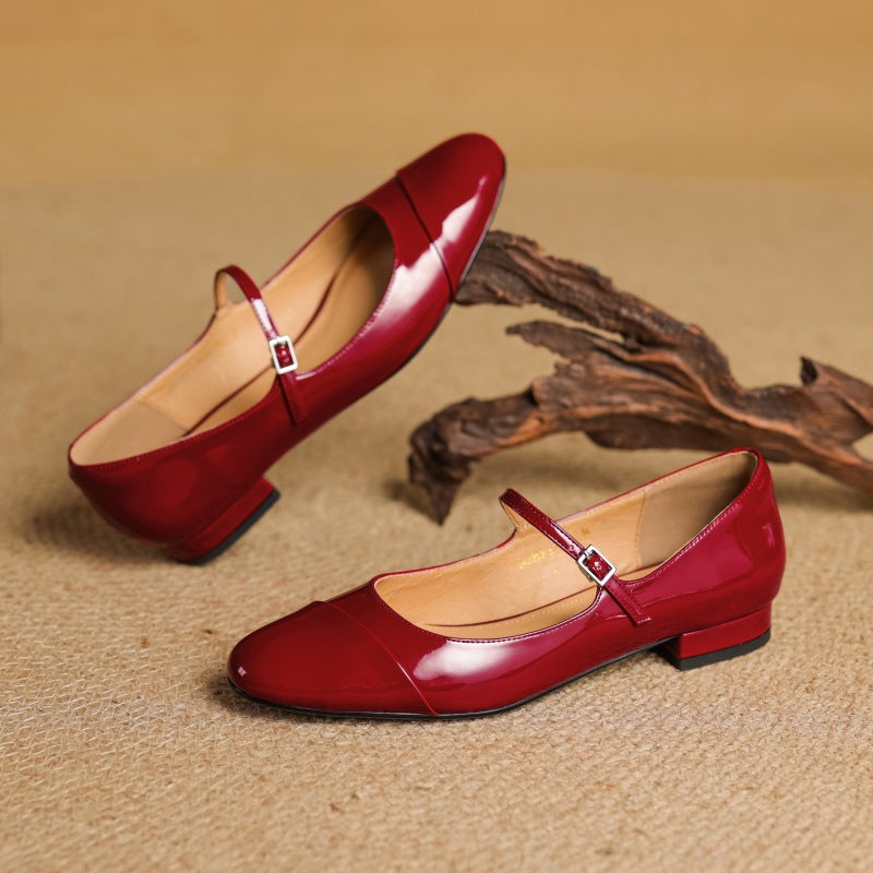 Jaya Genuine Leather Flats