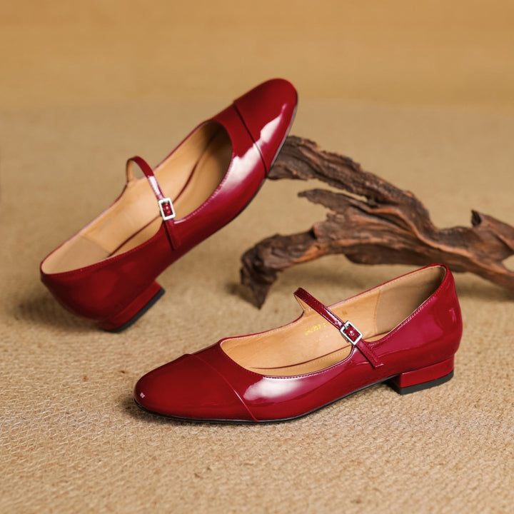 Jaya Genuine Leather Flats