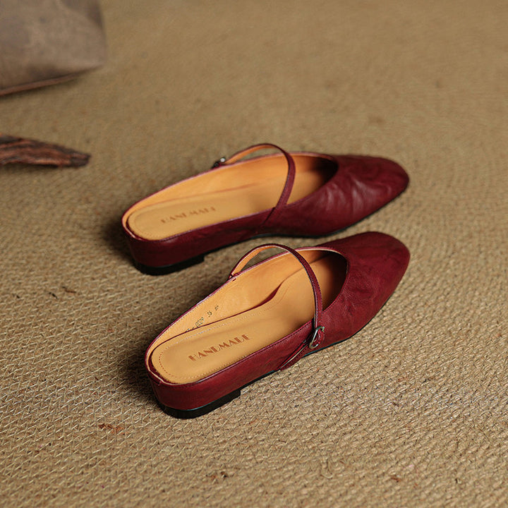Rovina Genuine Leather Mules