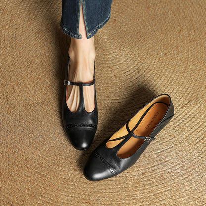 Jasmine Genuine Leather Flats