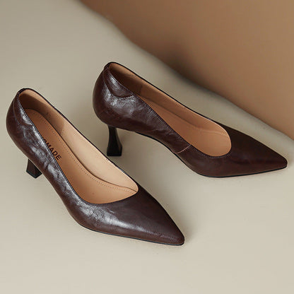 Aurel Genuine Leather Heels
