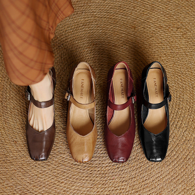 Cira Genuine Leather Heels