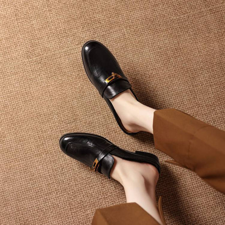 Fiorella Genuine Leather Mules