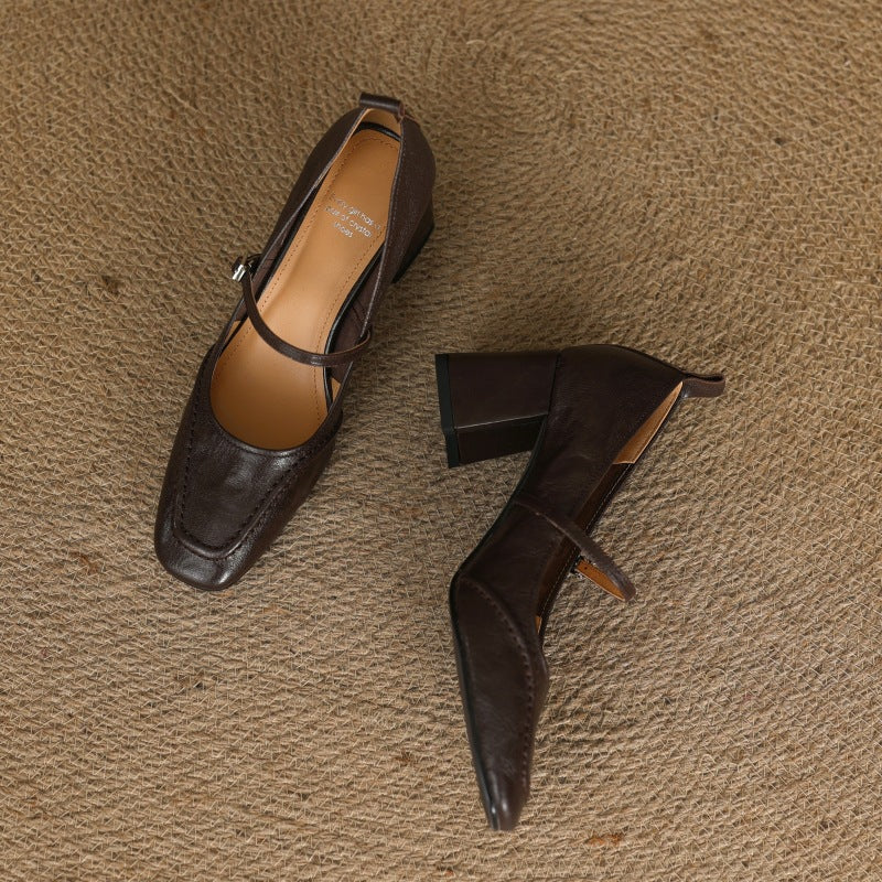Cadria Genuine Leather Heels