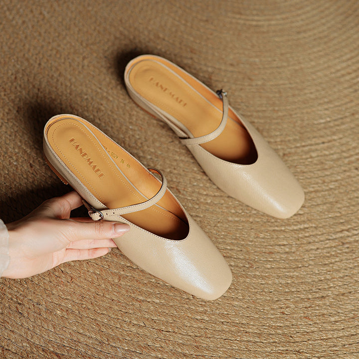 Rovina Genuine Leather Mules