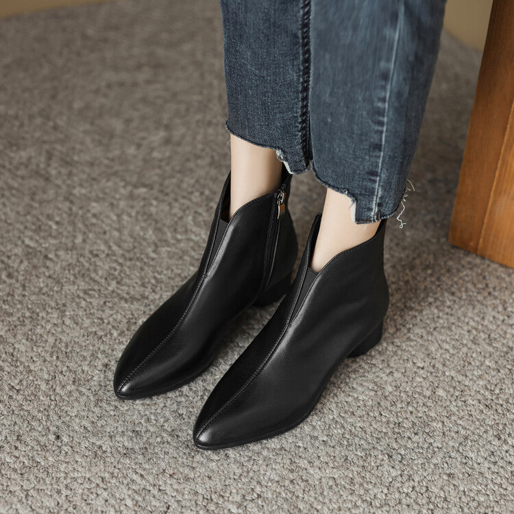 Anessa Genuine Leather Boots