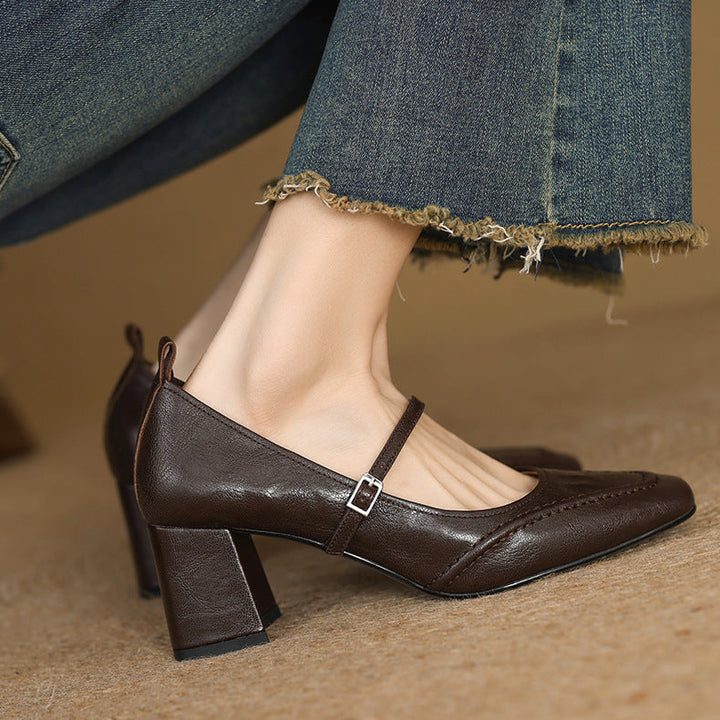 Cadria Genuine Leather Heels