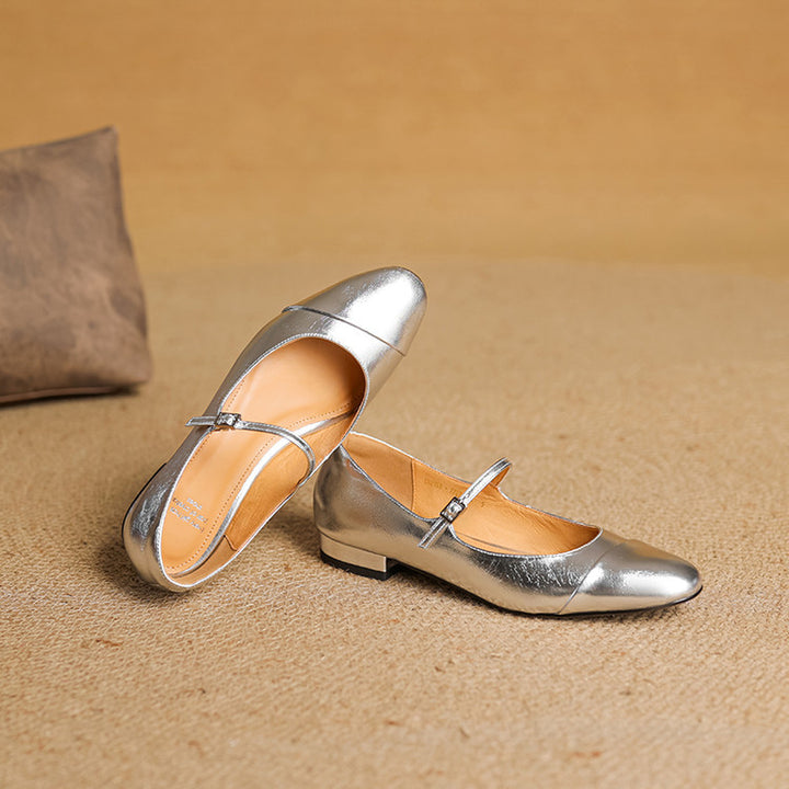 Jaya Genuine Leather Flats
