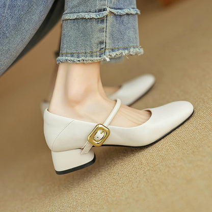 Vira Genuine Leather Heels