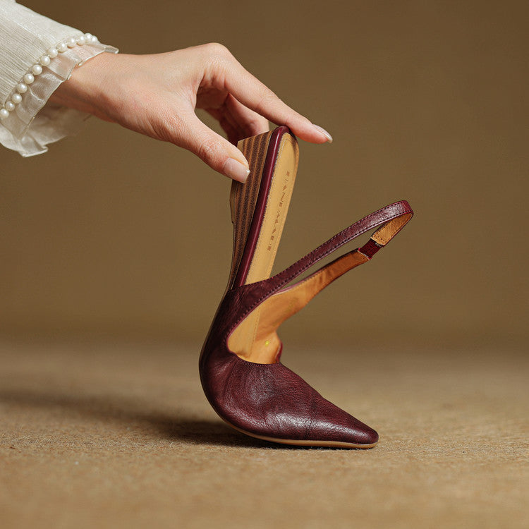 Leira Genuine Leather Mules