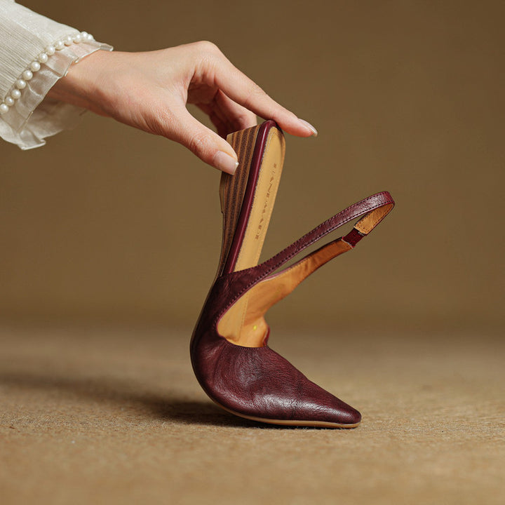 Leira Genuine Leather Mules