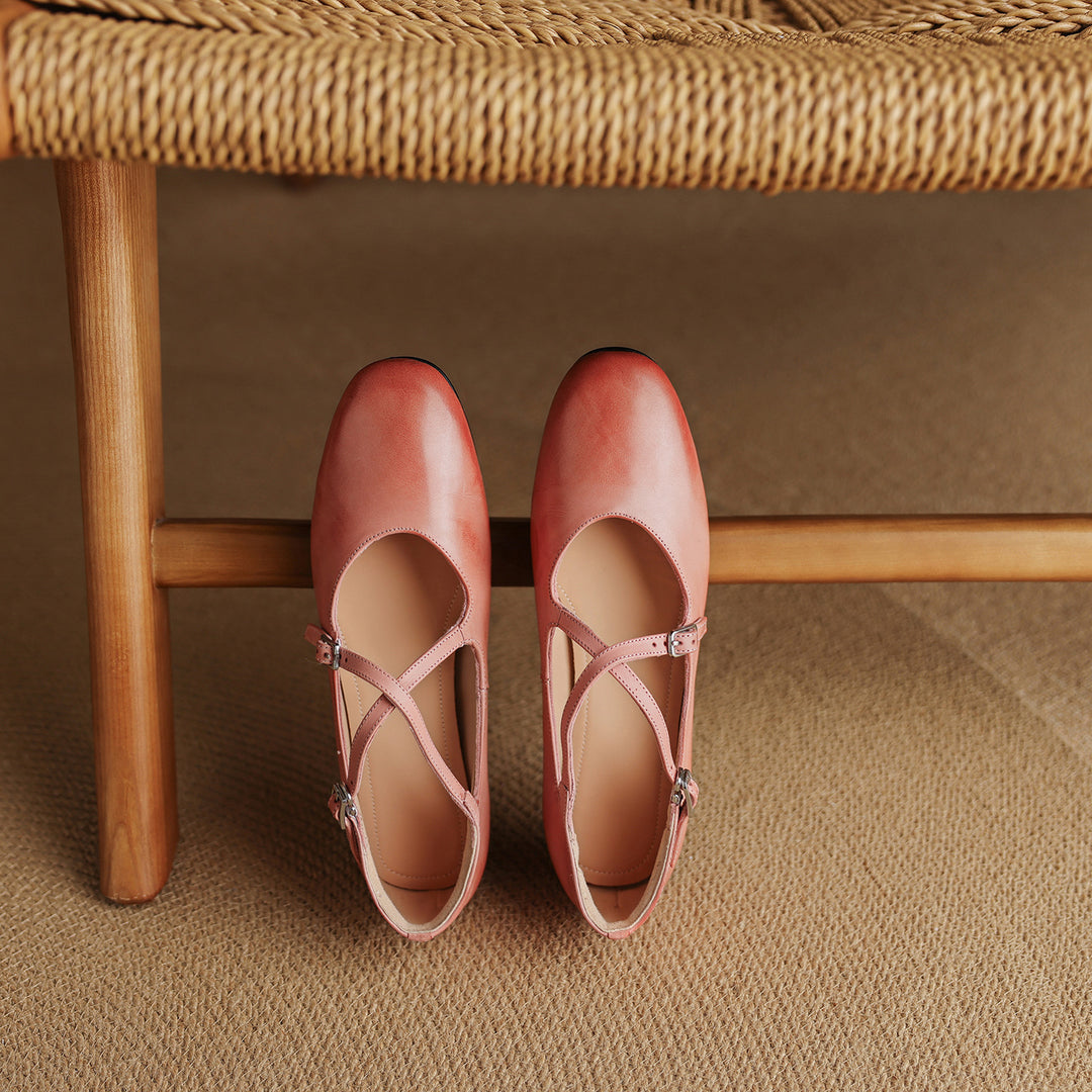 Avelin Genuine Leather Flats