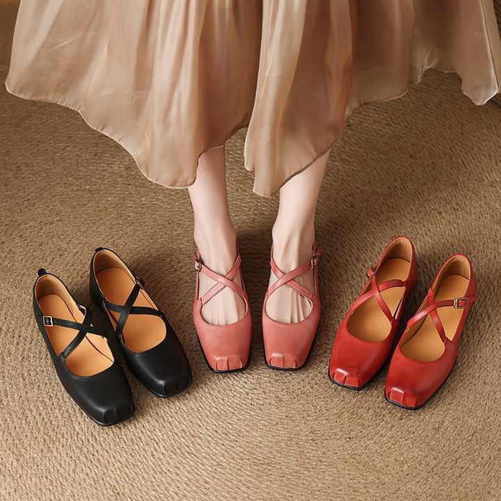 Fina Genuine Leather Flats