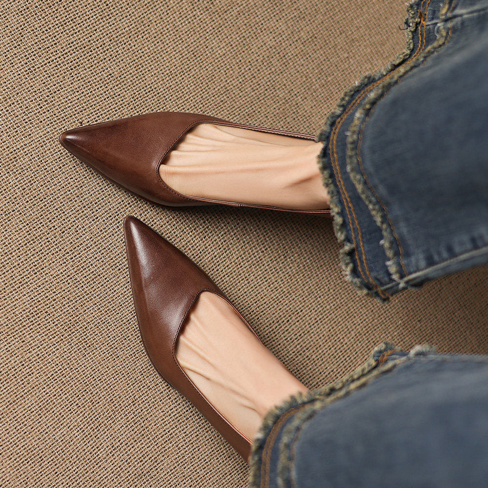 Valeria Genuine Leather Heels