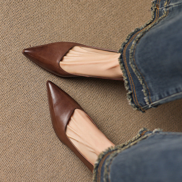 Valeria Genuine Leather Heels