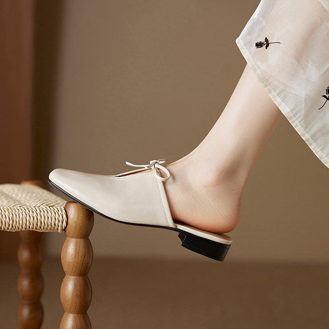 Rosalia Genuine Leather Mules