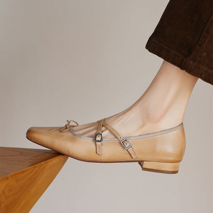 Daphne Genuine Leather Flats
