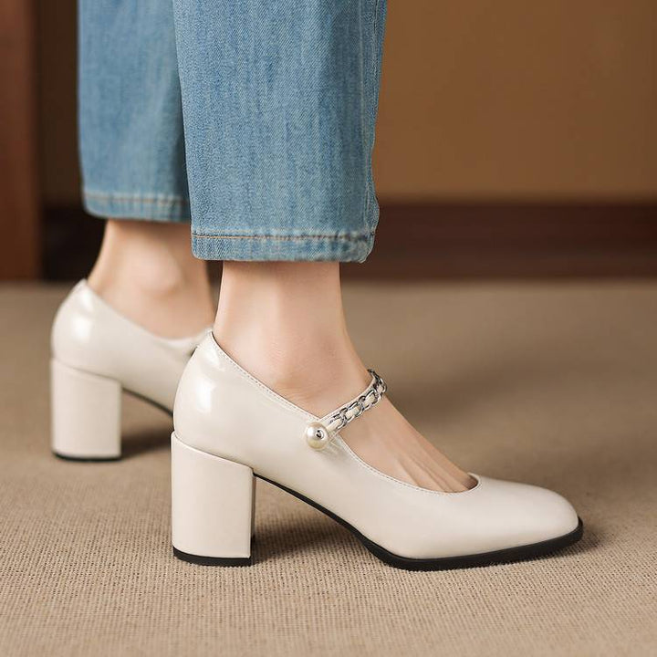 Vessa Genuine Leather Heels