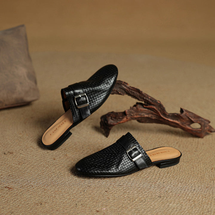 Malena Genuine Leather Mules