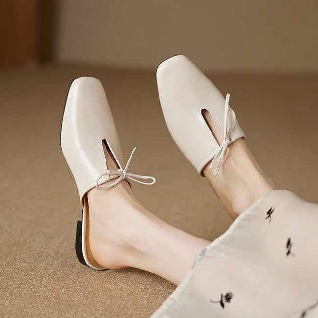 Rosalia Genuine Leather Mules