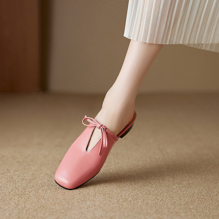 Rosalia Genuine Leather Mules