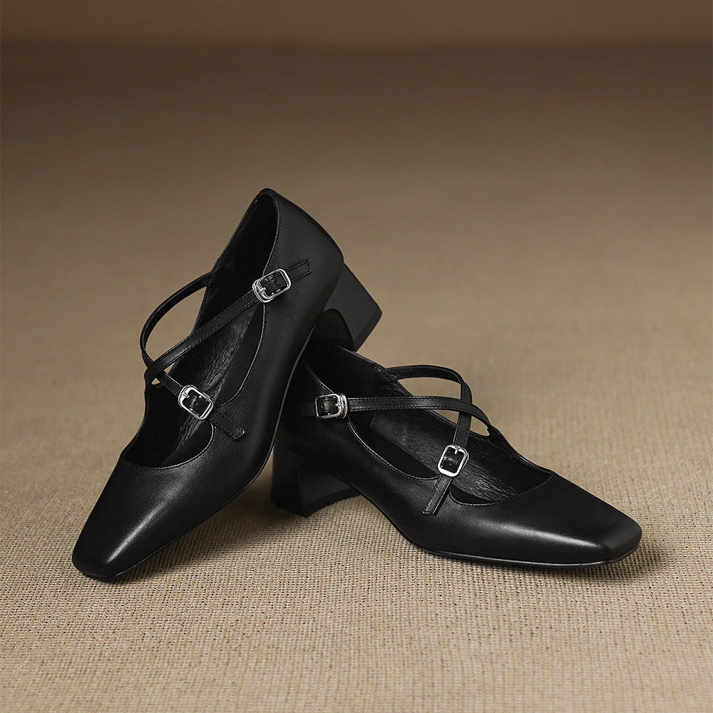 Luma Genuine Leather Heels