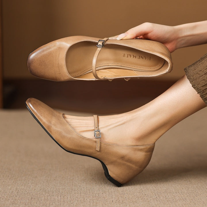 Sira Genuine Leather Heels