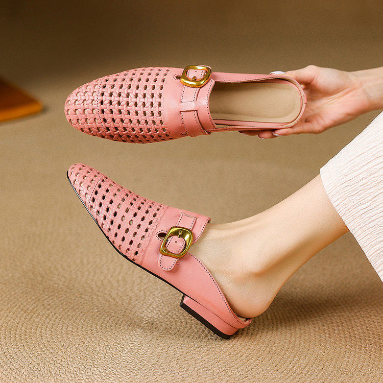Marcella Genuine Leather Mules