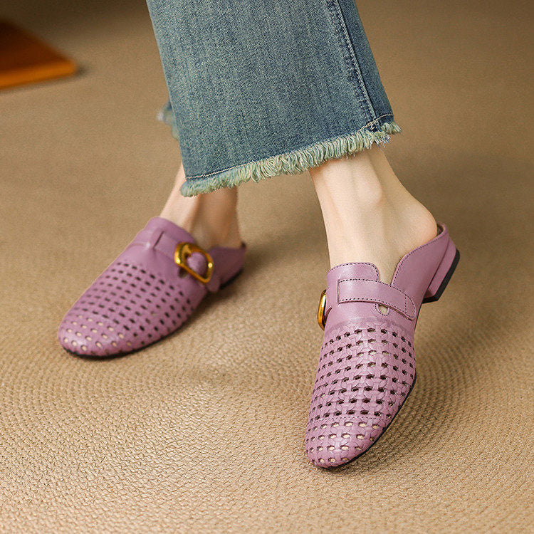 Marcella Genuine Leather Mules
