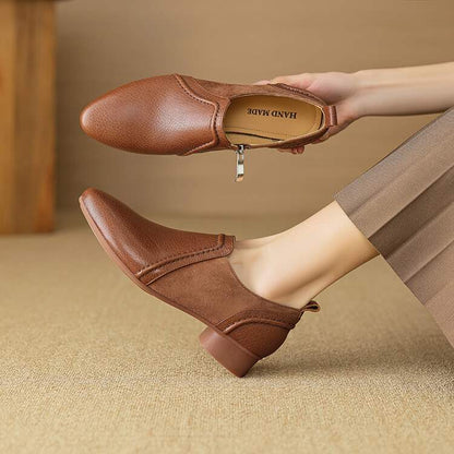 Talia Genuine Leather Flats