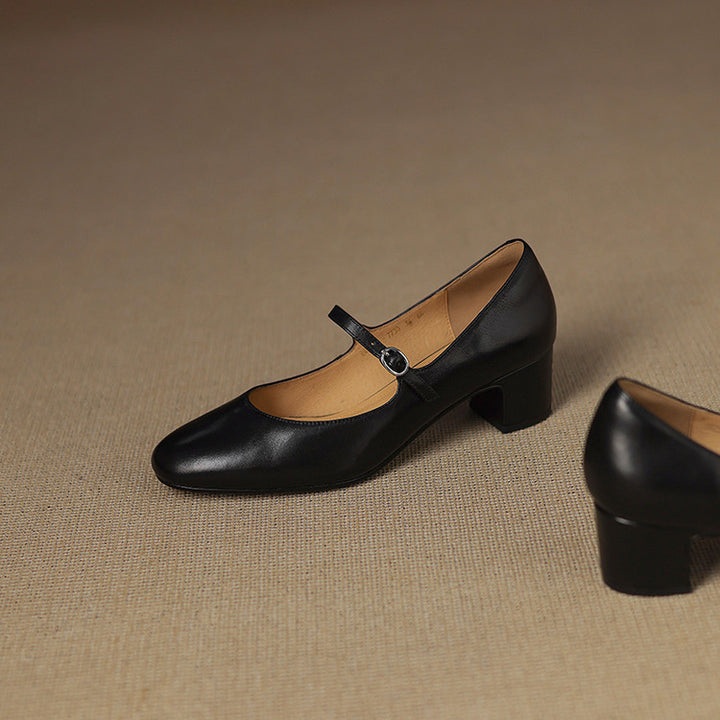 Arelis Genuine Leather Heels